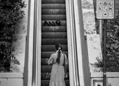 Baixada de la Glòria, en el barrio de Vallcarca de Barcelona