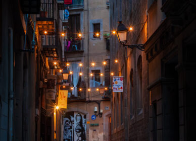 Calle barrio gótico Barcelona