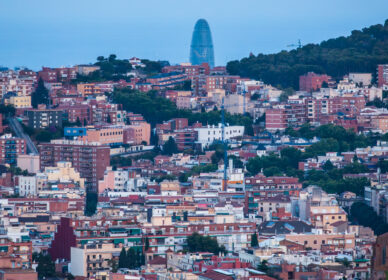 Panorámica de Barcelona desde mirador Horta