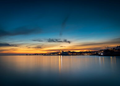 Atardecer/hora azul Sitges