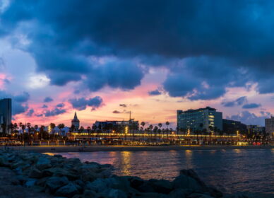 Atardecer Barceloneta