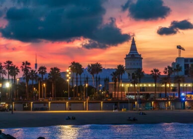 Atardecer Barceloneta