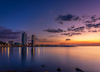 Amanecer Espigó de Gas (Barcelona)