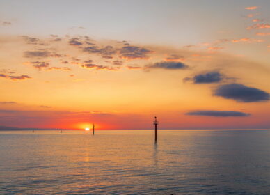 Amanecer Espigó de Gas (Barcelona)