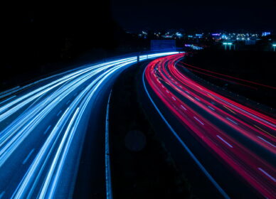 Estelas coches (larga exposición)