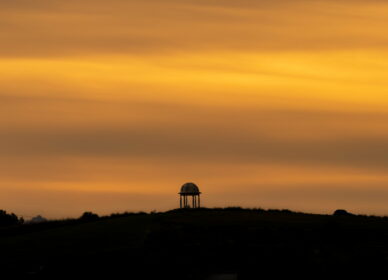 Atardecer con calima en Bosc 40 pins