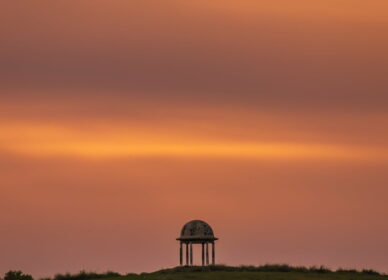 Atardecer con calima en Bosc 40 pins