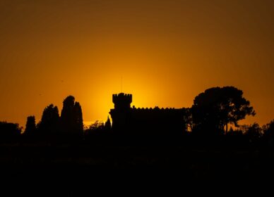 Puesta de sol sobre Castillo Sant Marçal