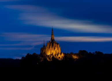 Superluna Santuari de la Mare de Déu de Montserrat de Montferri (Tarragona)