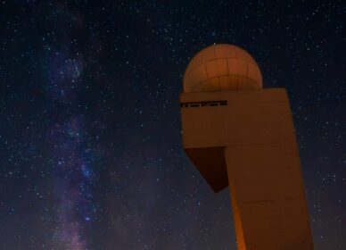 Vía Lactea en el Radar meteorológico de la Panadella (Barcelona)
