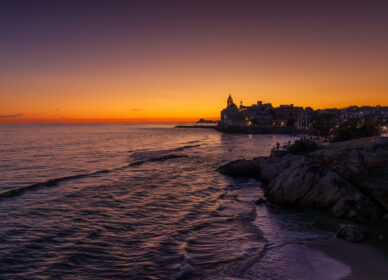 Atardecer Sitges, Barcelona