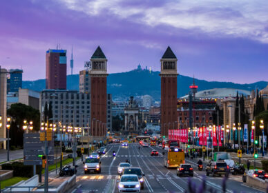 Atardecer mágico en Montjuïc