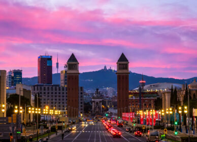 Atardecer mágico en Montjuïc