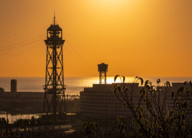 Amanecer desde Mirador de Miramar (Barcelona)